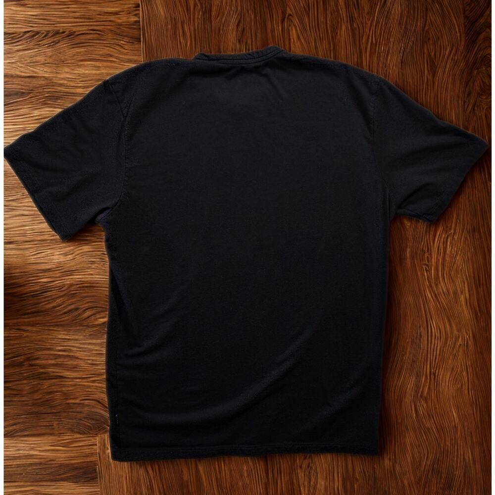 PAKA Royal Alpaca Pima Blend Essential Tee Shirt Black Medium Made in Peru - Picture 2 of 10